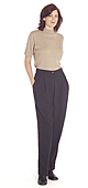 Pleated Crepe Trouser